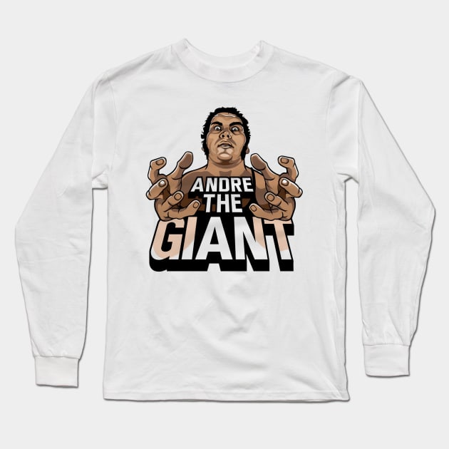 Andre The Giant Hands Long Sleeve T-Shirt by MunMun_Design